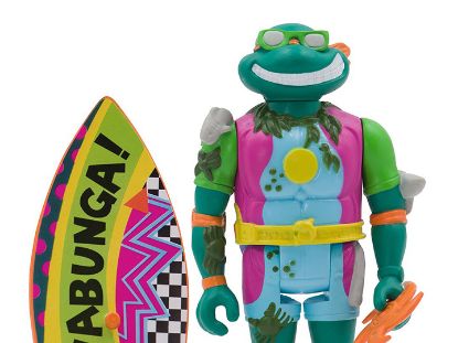 Picture of ReAction Figure - Teenage Mutant Ninja Turtles TMNT Wave3: Sewer Surfer Michelangelo