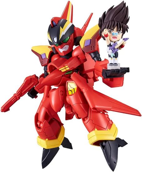 Imagen de Macross 7 Tiny Session VF-19 Custom Fire Valkyrie & Nekki Basara Figure Set