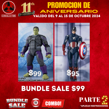 Imagen de COMBO #14 S.H. Figuarts Avengers: End Game - Hulk + S.H. Figuarts MARVEL: Captain America (Cap Vs. Cap) - Avengers Endgame