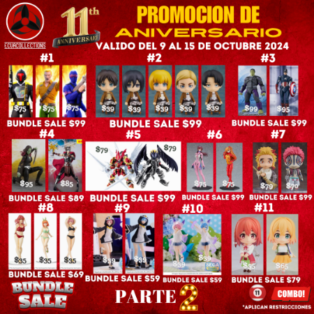 Imagen para la categoría PROMOCION DE 11 ANIVERSARIO **BUNDLE SALE**