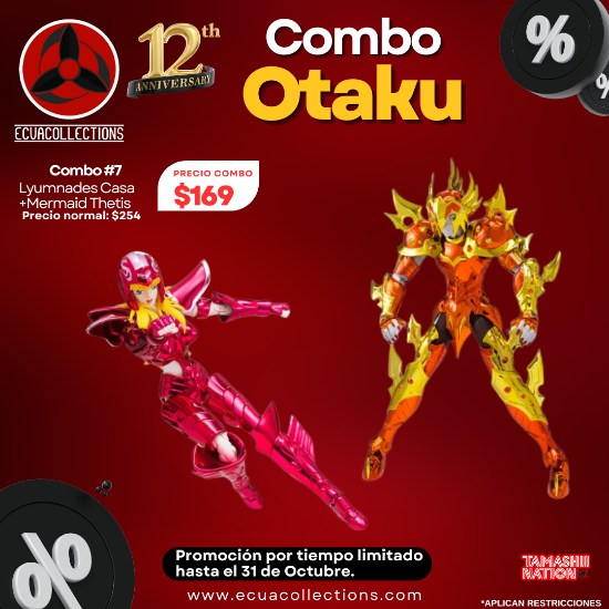 Imagen de Combo 7 Myth Cloth Mermaid Thetis (Revival Ver.) -Tamashii Exclusive- + Myth Cloth EX Lyumnades Casa Tamashii Web Exclusive 