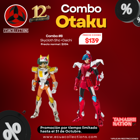Imagen de Combo 8 Myth Cloth Land Cloth Daichi (Revival Ver.) + Myth Cloth Steel Saint Skycloth Sho (Revival Ver.)