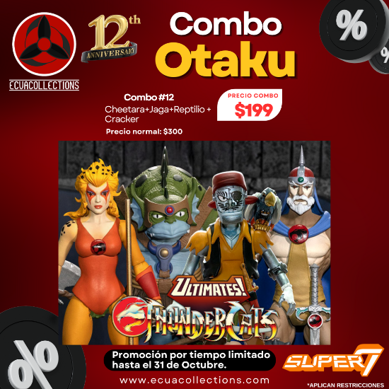 Imagen de Combo 12 Ultimates Figure - ThunderCats Wave3: Cheetara + Jaga + Captain Cracker + Reptilio