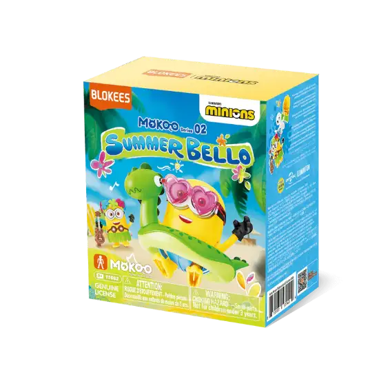 Imagen de Blokees | Minions Mokoo Figures Mokoo Series - 02 Summer Bello  Unitario Sorpresa (Blind Box)