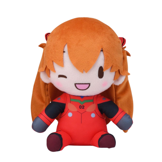 Imagen de Rebuild of Evangelion Fuwa Petit M size Plush Asuka - wink ver.